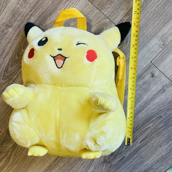 Vintage 1999 Pokemon Pikachu Backpack Fat 12" Plush by Nintendo RARE - Picture 13 of 13